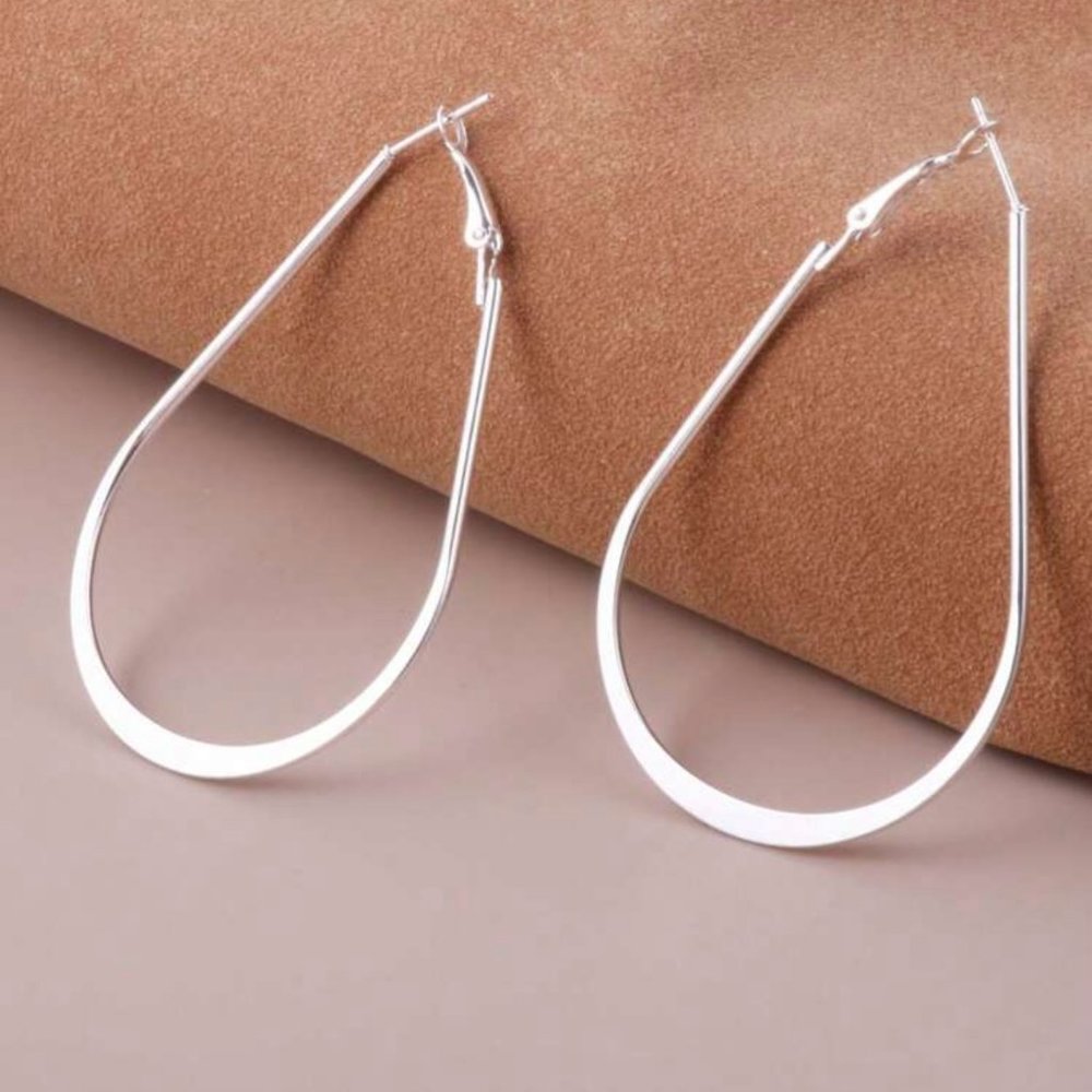 Water-Drop Hoop Earrings